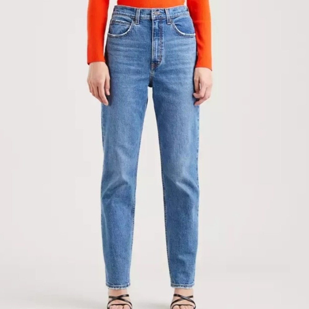 Levi's Premium 70s High Slim Straight Jeans Blue Medium‎ Wash Size 31